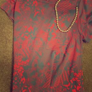 LulaRoe Carly size L. Grey and pink. GUC